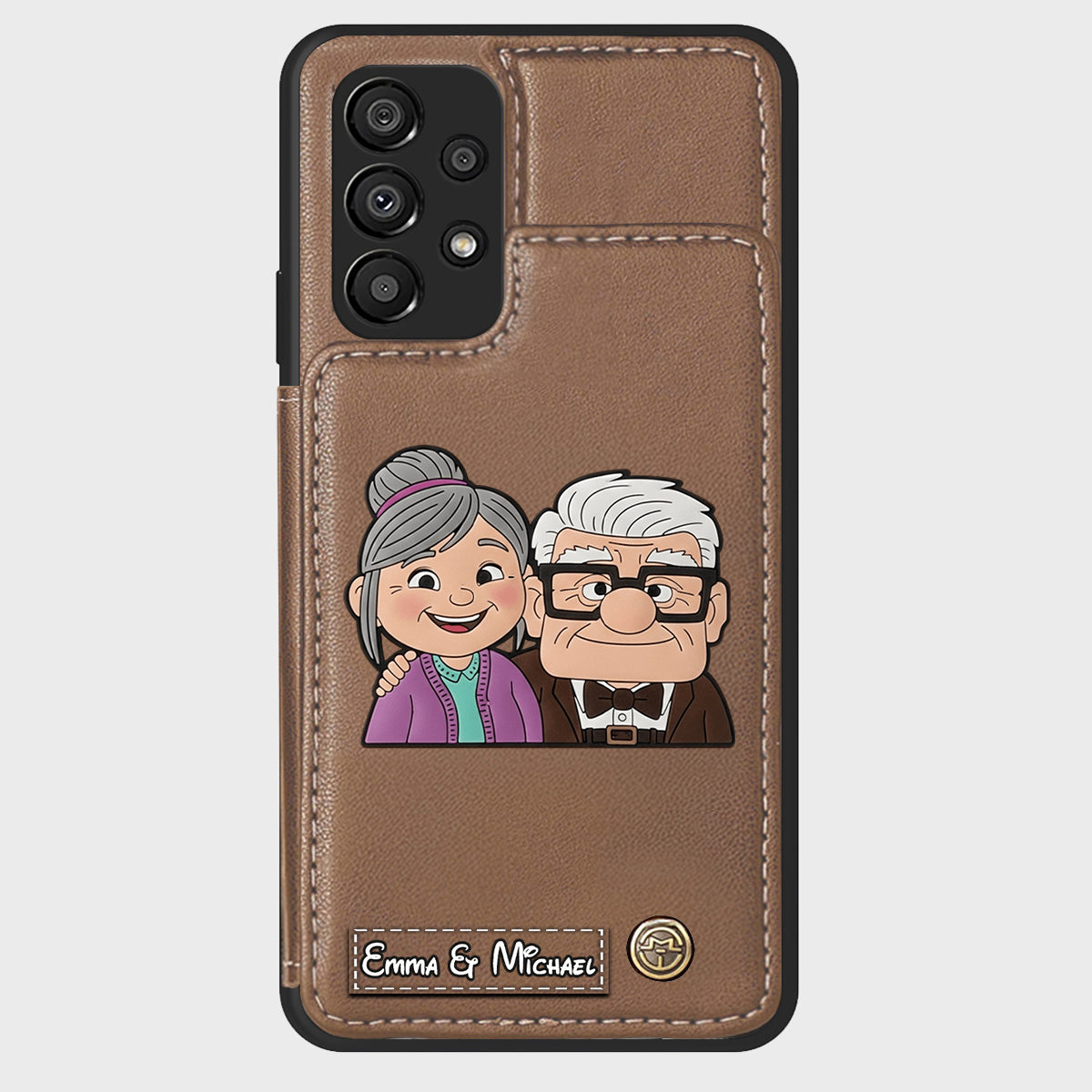 Couple Adventure Custom Name - Personalized Mouse Wallet Phone Case