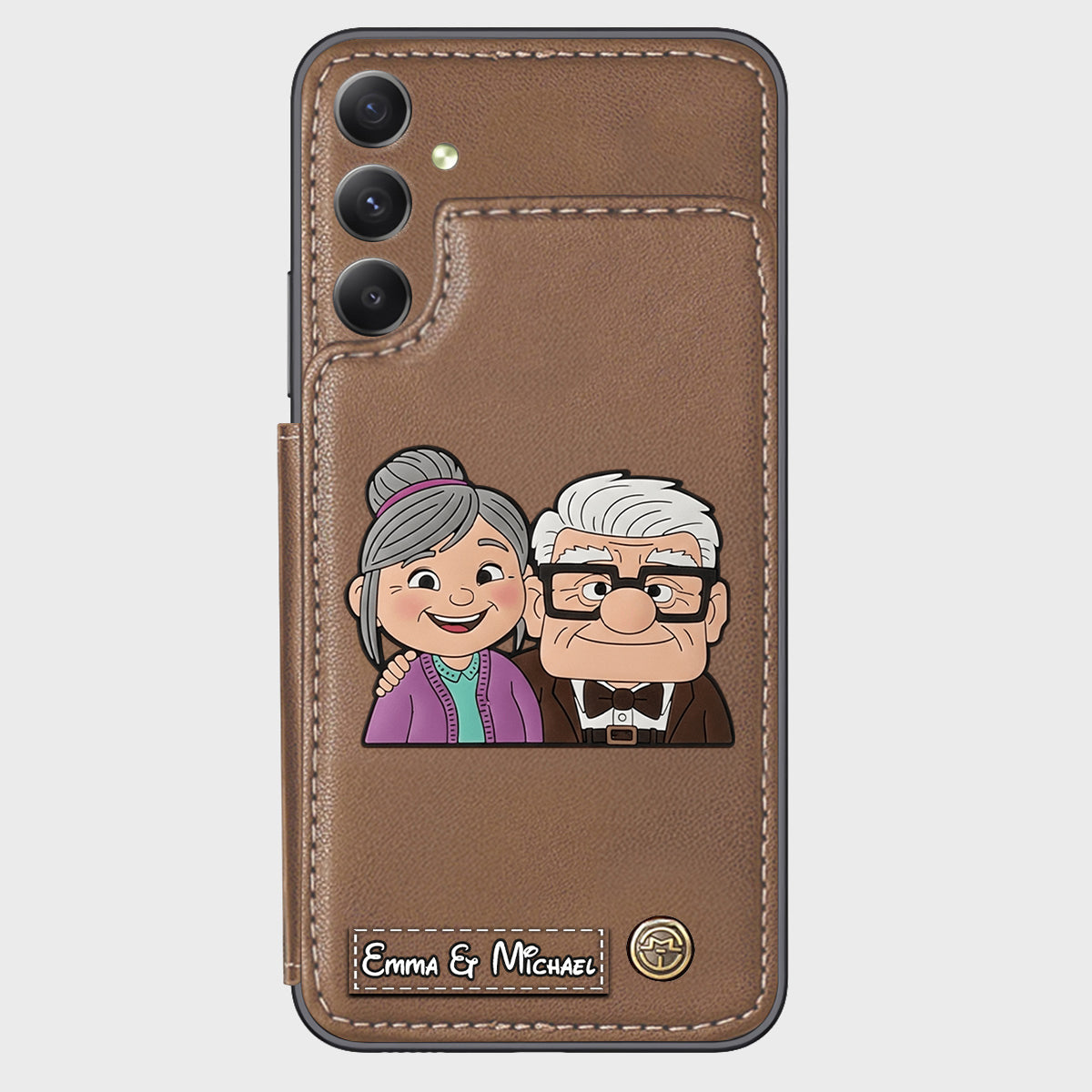 Couple Adventure Custom Name - Personalized Mouse Wallet Phone Case