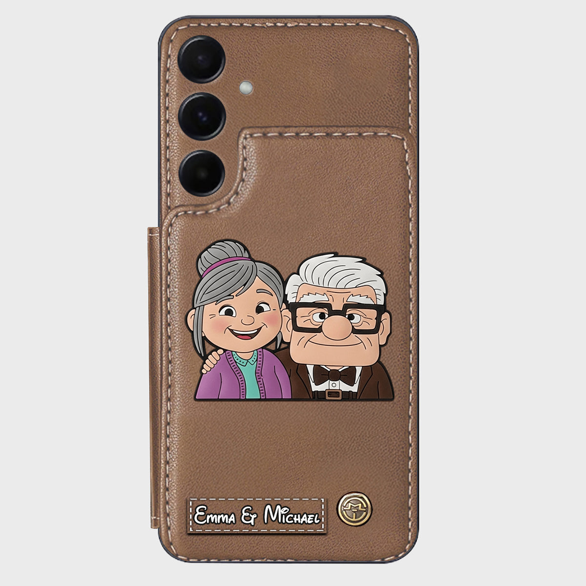 Couple Adventure Custom Name - Personalized Mouse Wallet Phone Case