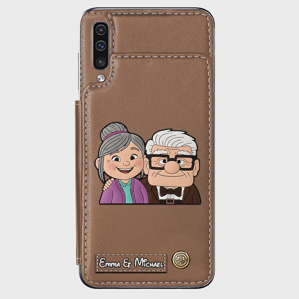Couple Adventure Custom Name - Personalized Mouse Wallet Phone Case