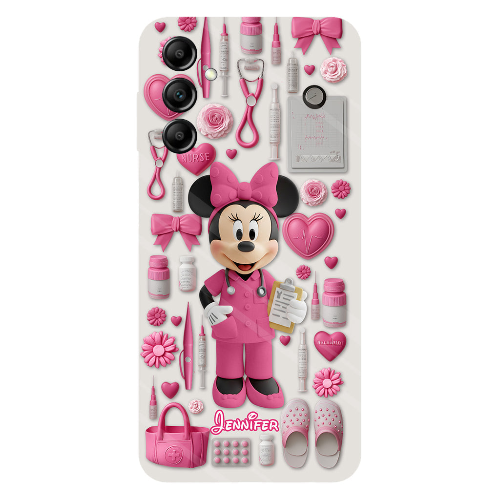 Nursing Is A Work Of Heart - Personalized Nurse Full Print Phone Case