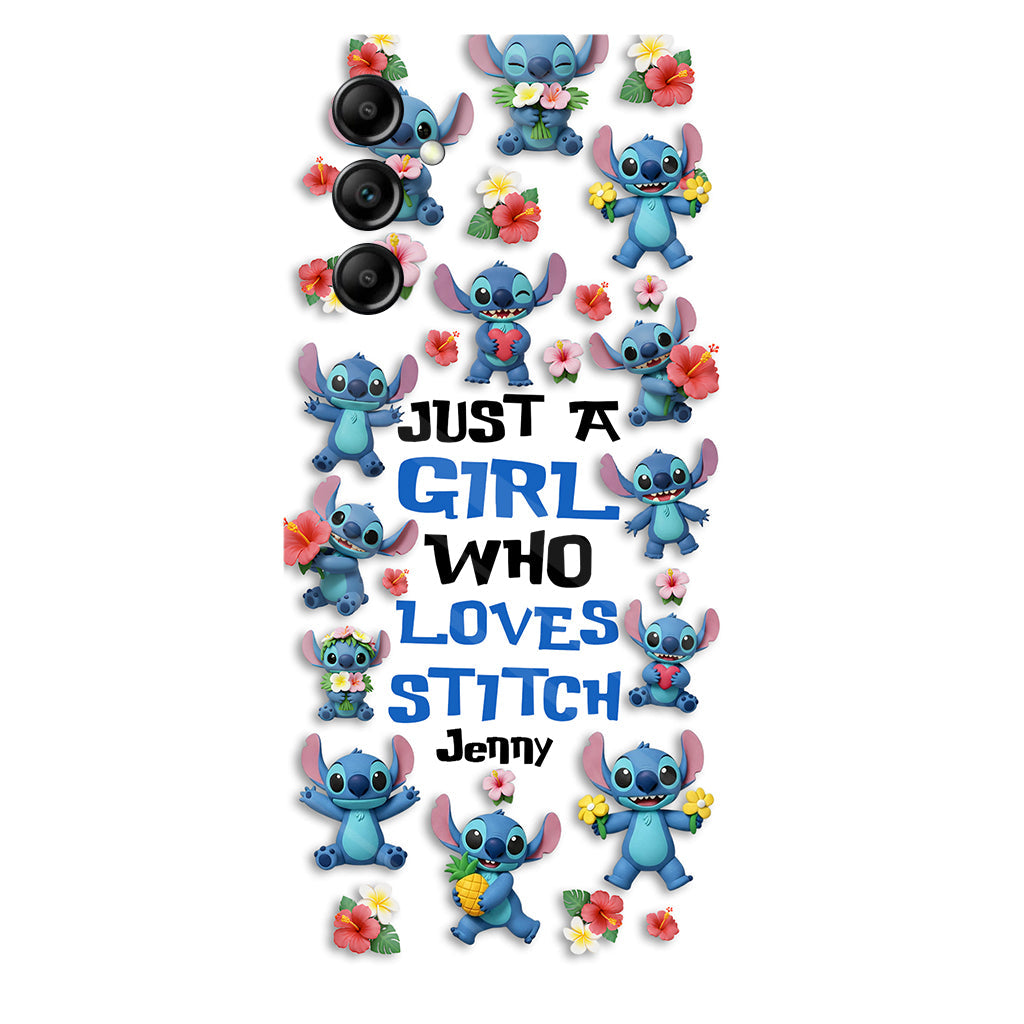Just A Girl Who Loves Ohana - Personalized Ohana Full Print Phone Case