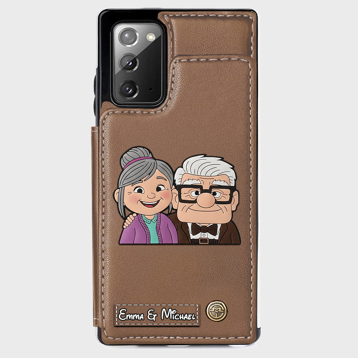 Couple Adventure Custom Name - Personalized Mouse Wallet Phone Case