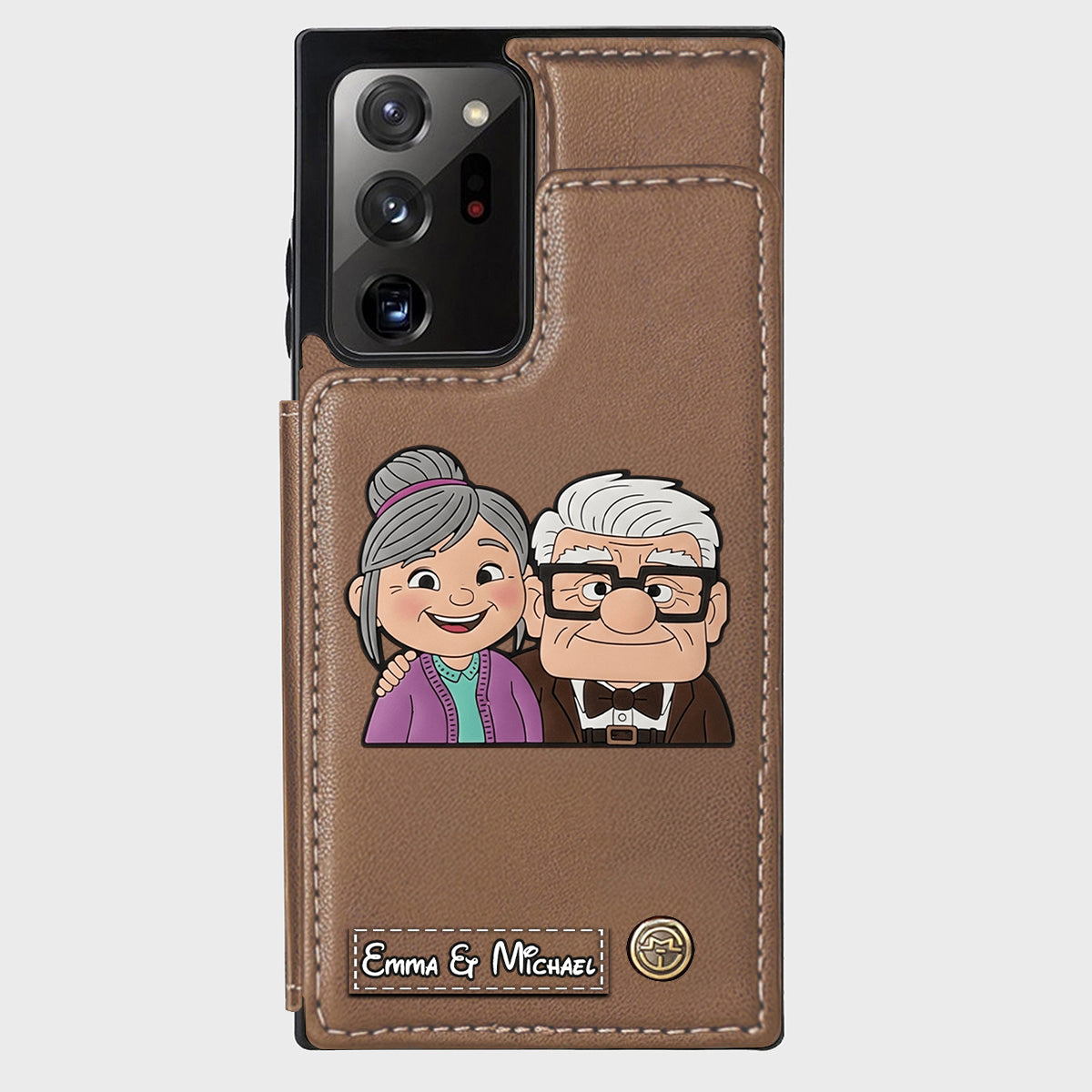 Couple Adventure Custom Name - Personalized Mouse Wallet Phone Case