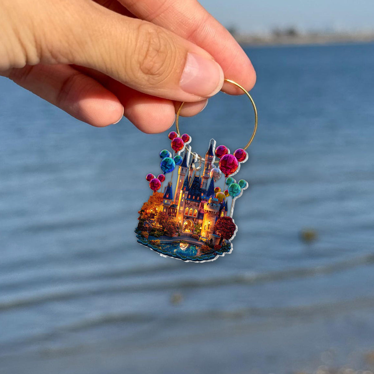 Magical Night - Personalized Mouse Wine Glass With Long Stem