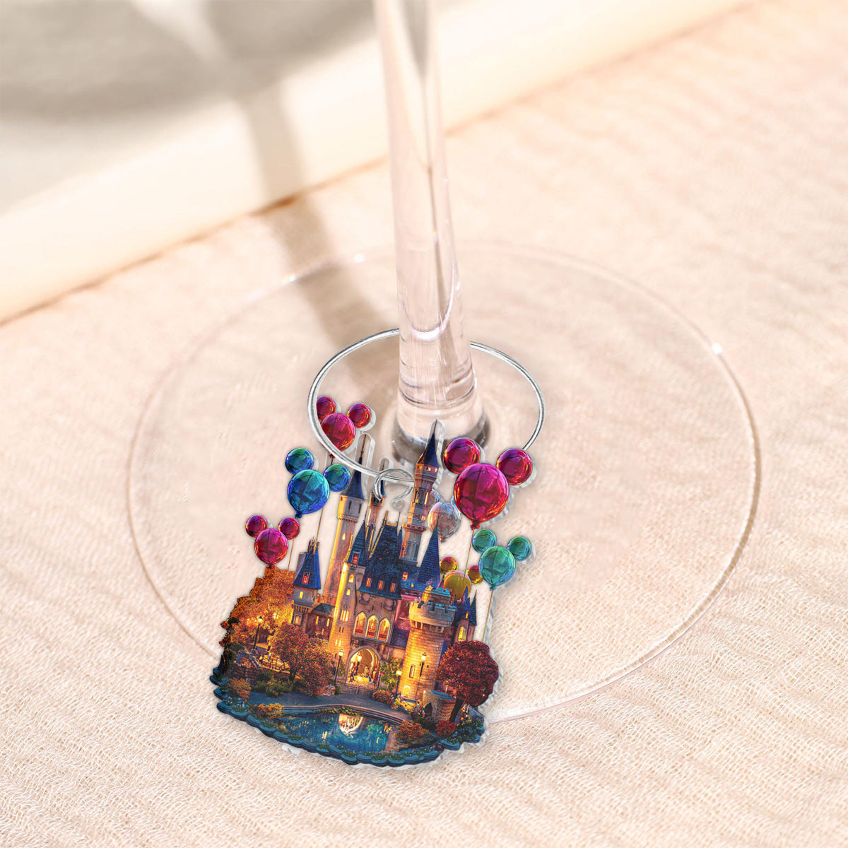 Magical Night - Personalized Mouse Wine Glass With Long Stem