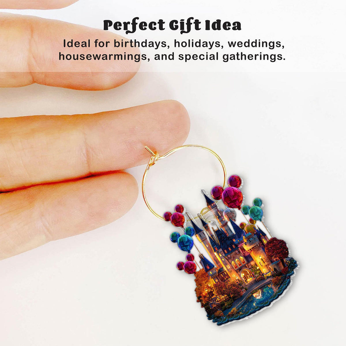 Magical Night - Personalized Mouse Wine Glass With Long Stem