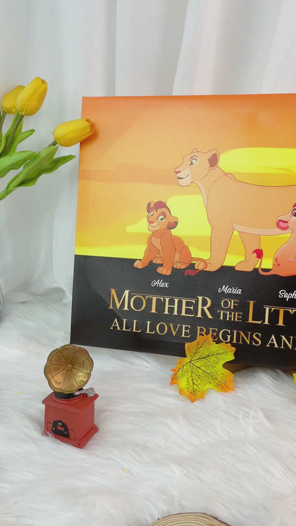 All Love Begins And Ends There - Personalized Mother Canvas And Poster