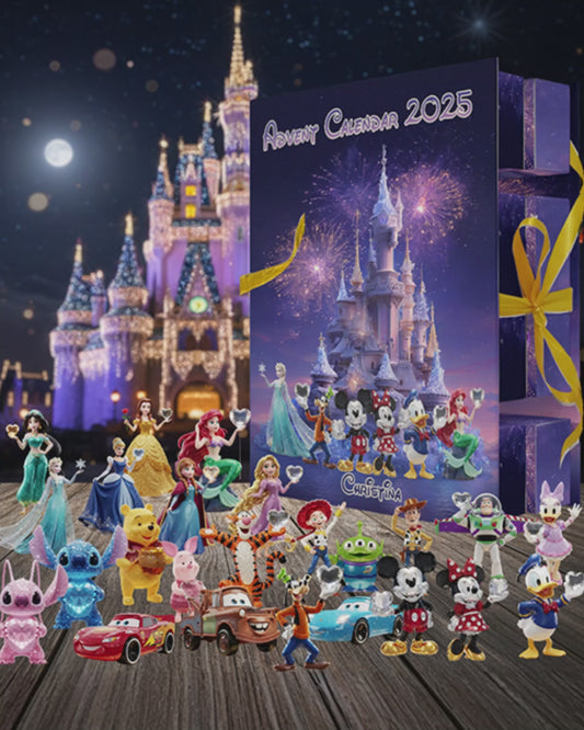 Magical Time - Personalized Mouse Folded Advent Calendar With Ornaments