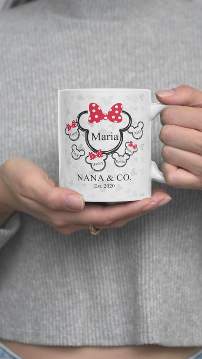 Nana Mama & Co. Mouse Ears - Personalized Grandma Mug