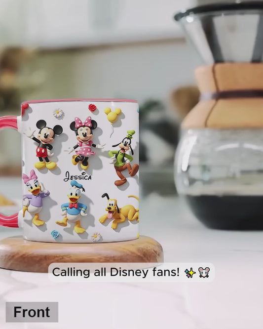 Just A Girl Who Loves Disney - Personalized Mouse Accent Mug