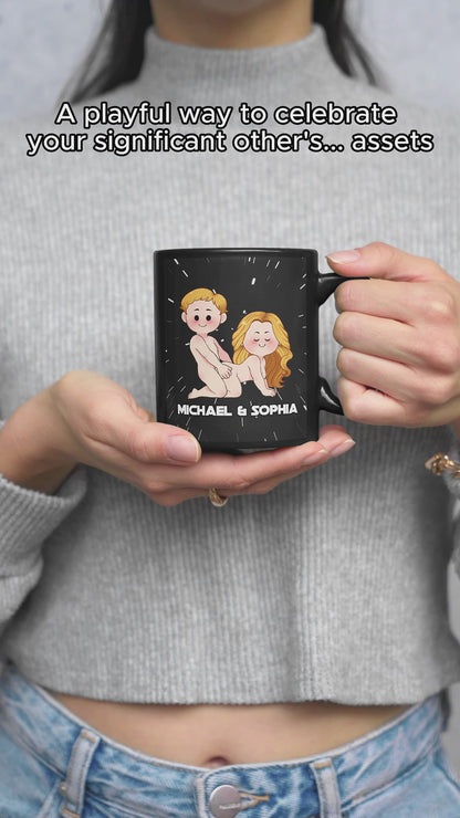 Best Butt In The Galaxy - Personalized Couple Mug