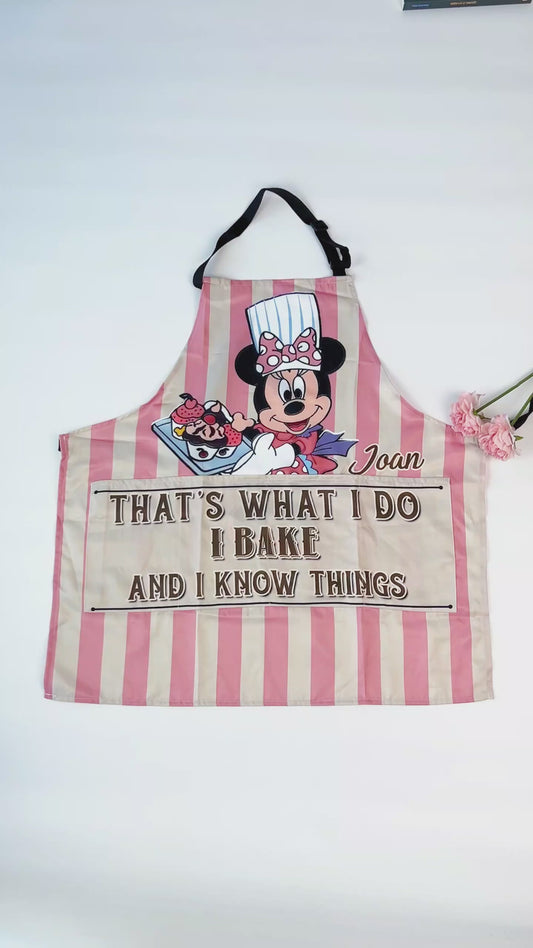 I Bake And I Know Things - Personalized Baking Apron