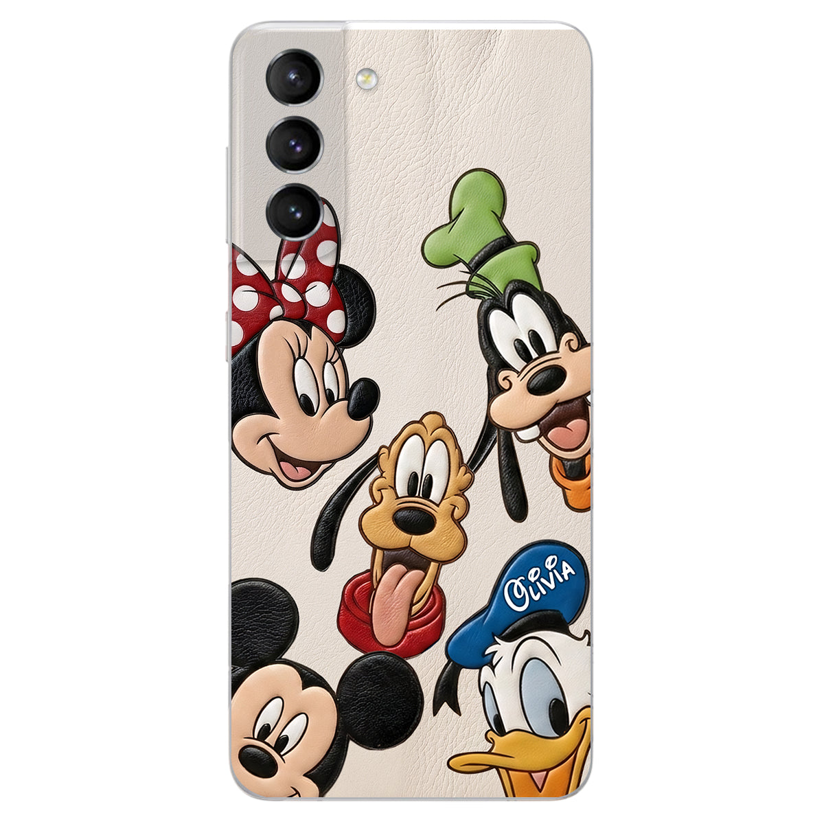 Friends - Personalized Mouse 3D Embossed Leather Phone Case