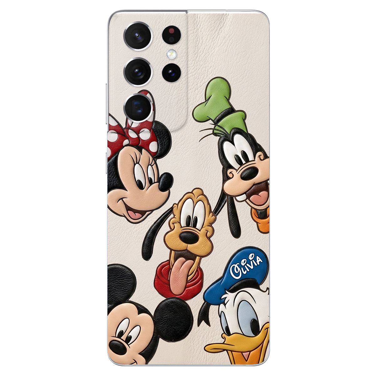 Friends - Personalized Mouse 3D Embossed Leather Phone Case