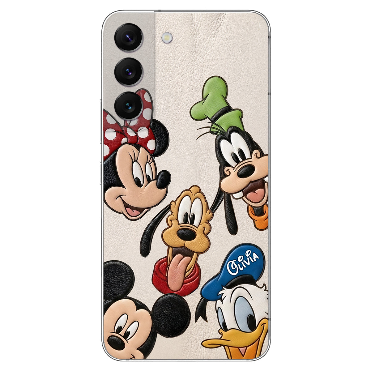 Friends - Personalized Mouse 3D Embossed Leather Phone Case