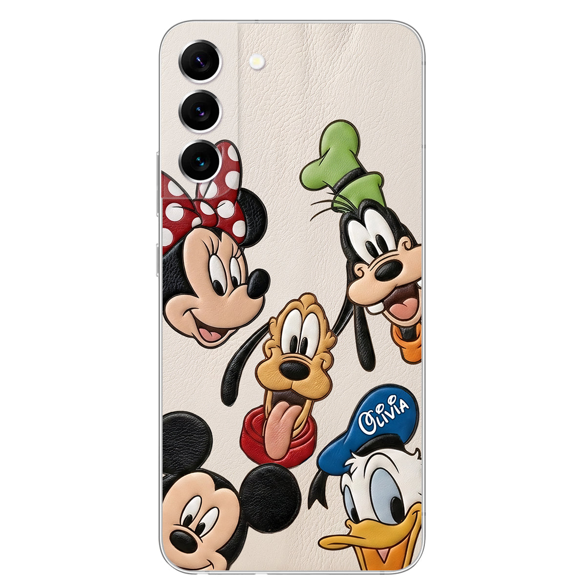 Friends - Personalized Mouse 3D Embossed Leather Phone Case