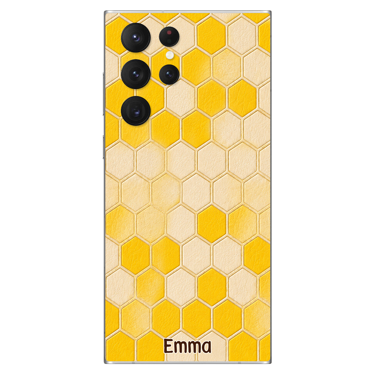 Winnie Friends Leather Case & Dangling Charm - Personalized Yellow Bear 3D Embossed Leather Phone Case