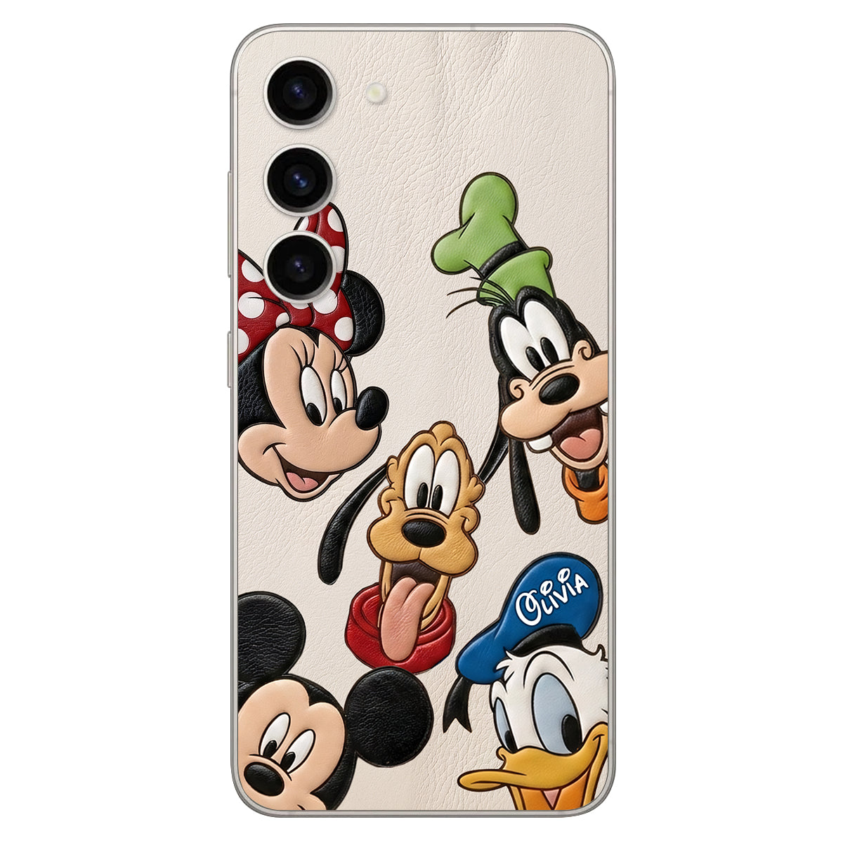 Friends - Personalized Mouse 3D Embossed Leather Phone Case