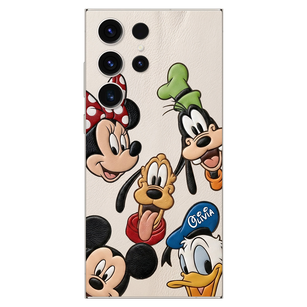 Friends - Personalized Mouse 3D Embossed Leather Phone Case