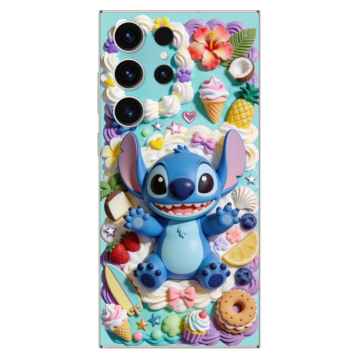 Ohana - Personalized Ohana 3D Embossed Leather Phone Case