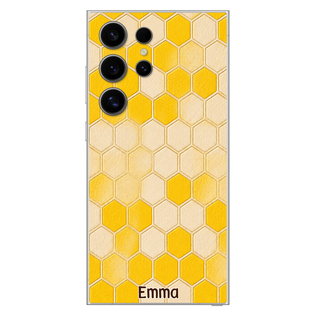 Winnie Friends Leather Case & Dangling Charm - Personalized Yellow Bear 3D Embossed Leather Phone Case