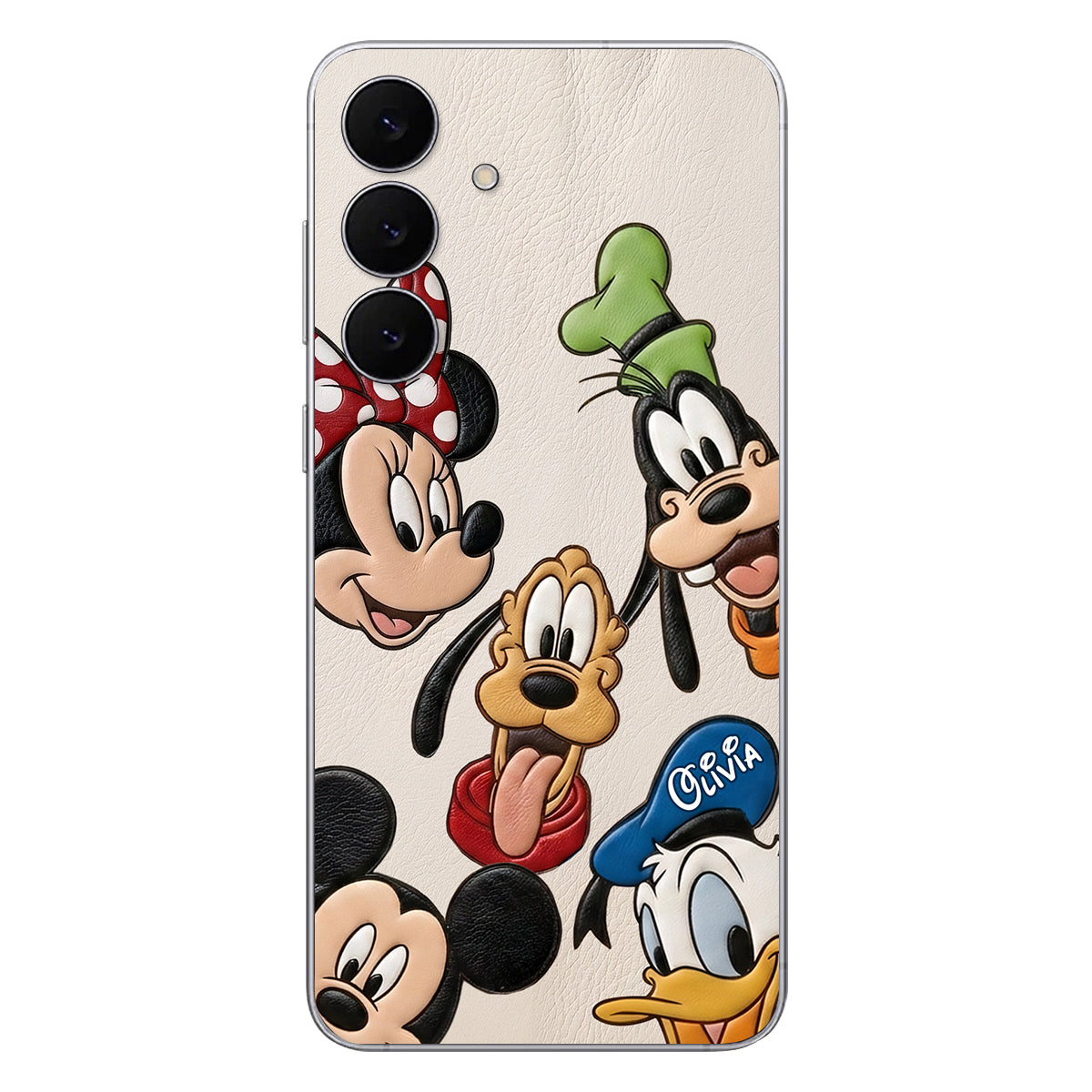 Friends - Personalized Mouse 3D Embossed Leather Phone Case