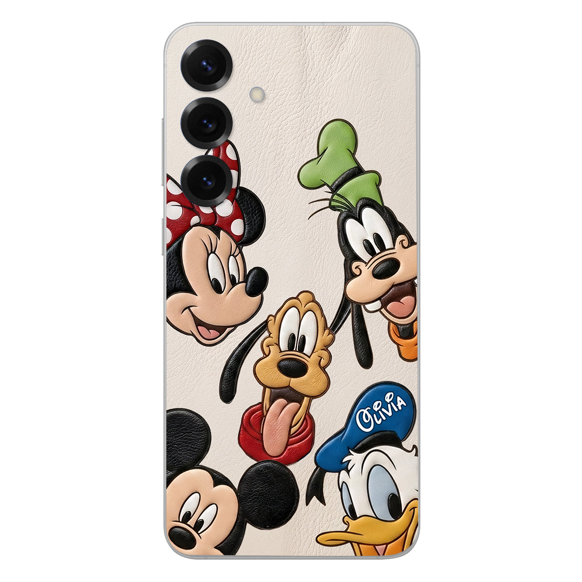 Friends - Personalized Mouse 3D Embossed Leather Phone Case
