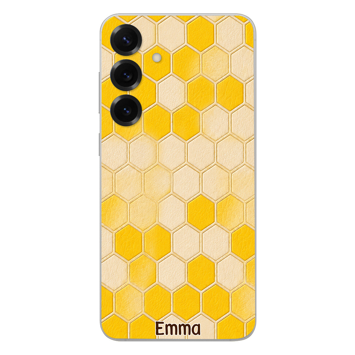 Winnie Friends Leather Case & Dangling Charm - Personalized Yellow Bear 3D Embossed Leather Phone Case