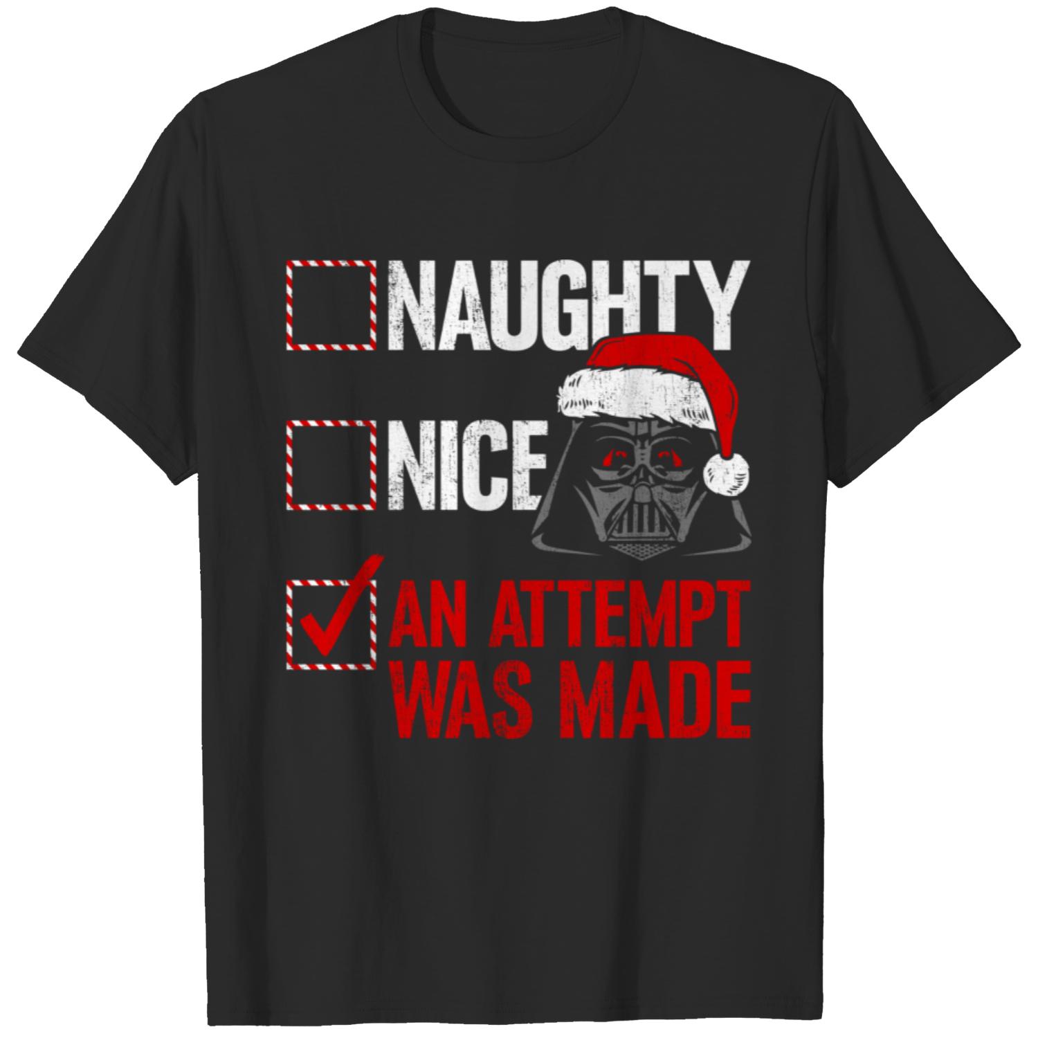 Naughty Or Nice The Force T-shirt and Hoodie 0823