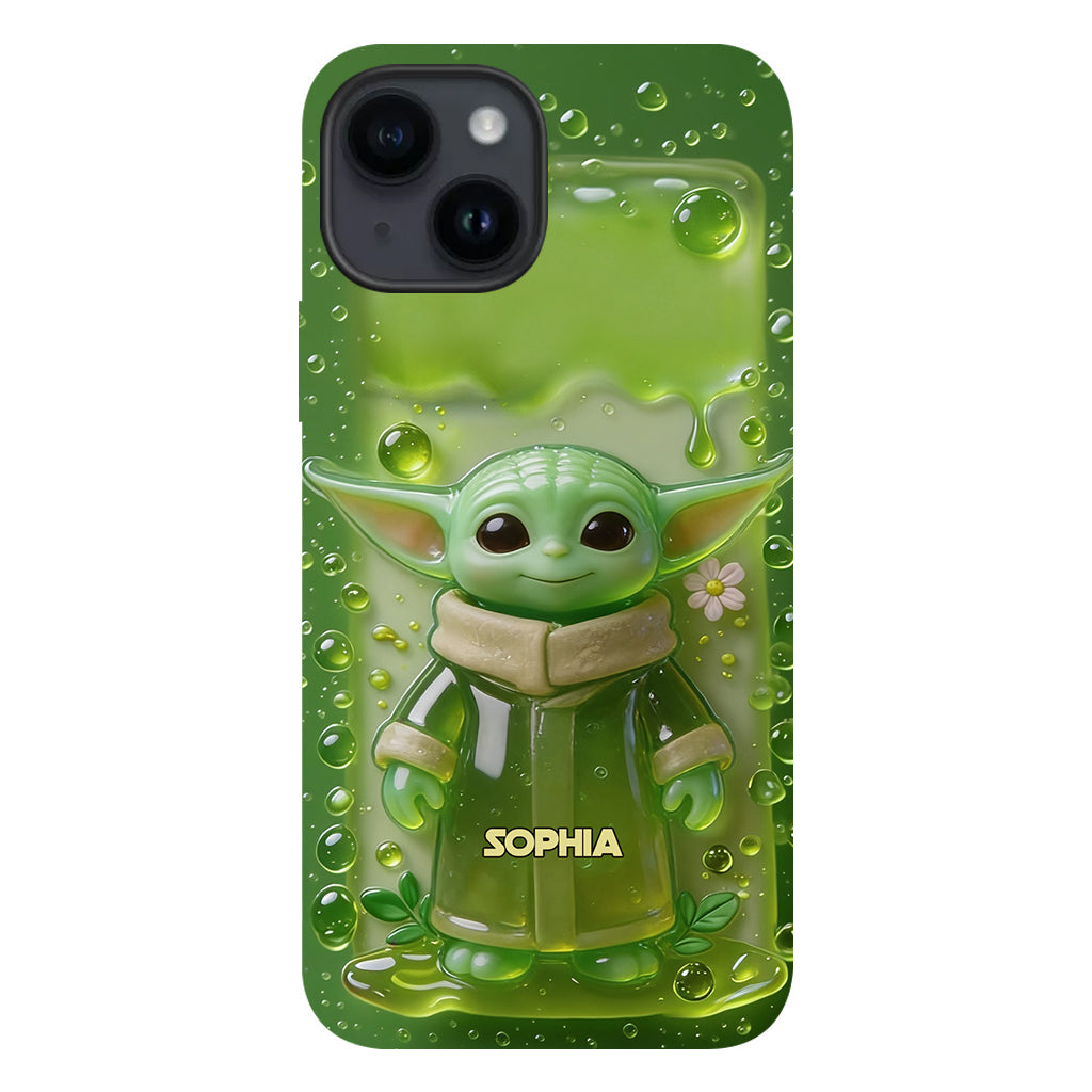 Jelly Green Baby - Personalized The Force Full Print Phone Case