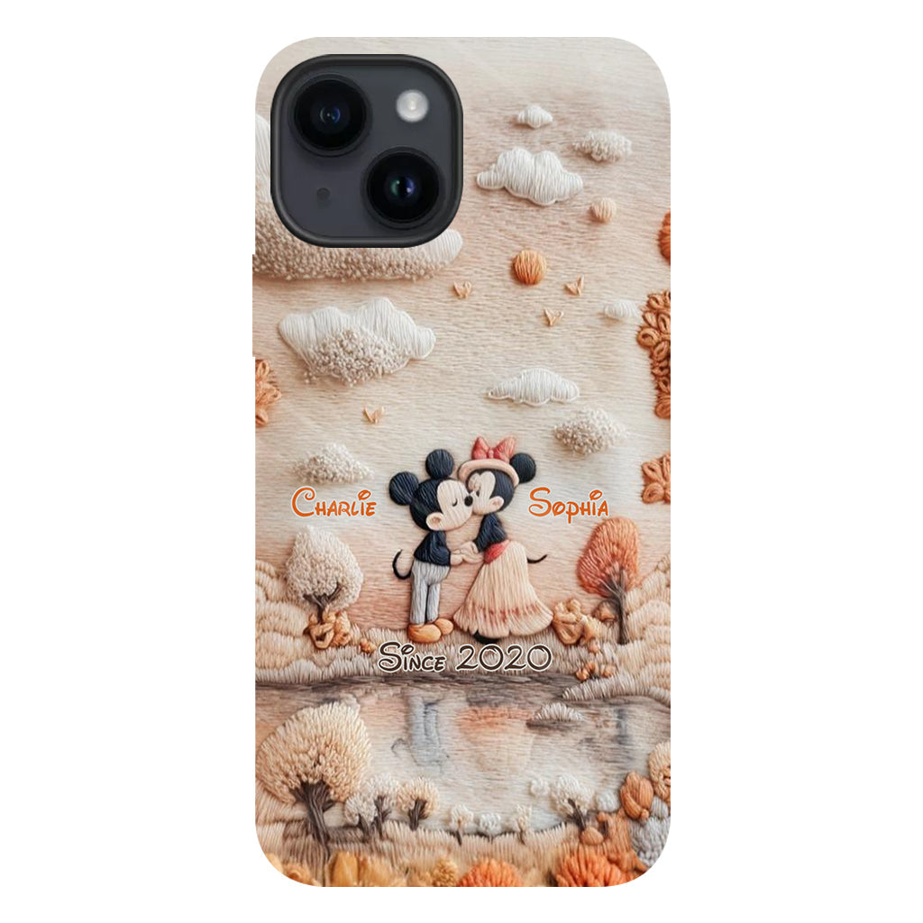 Magical Fall By The Lake - Personalized Mouse Full Print Phone Case