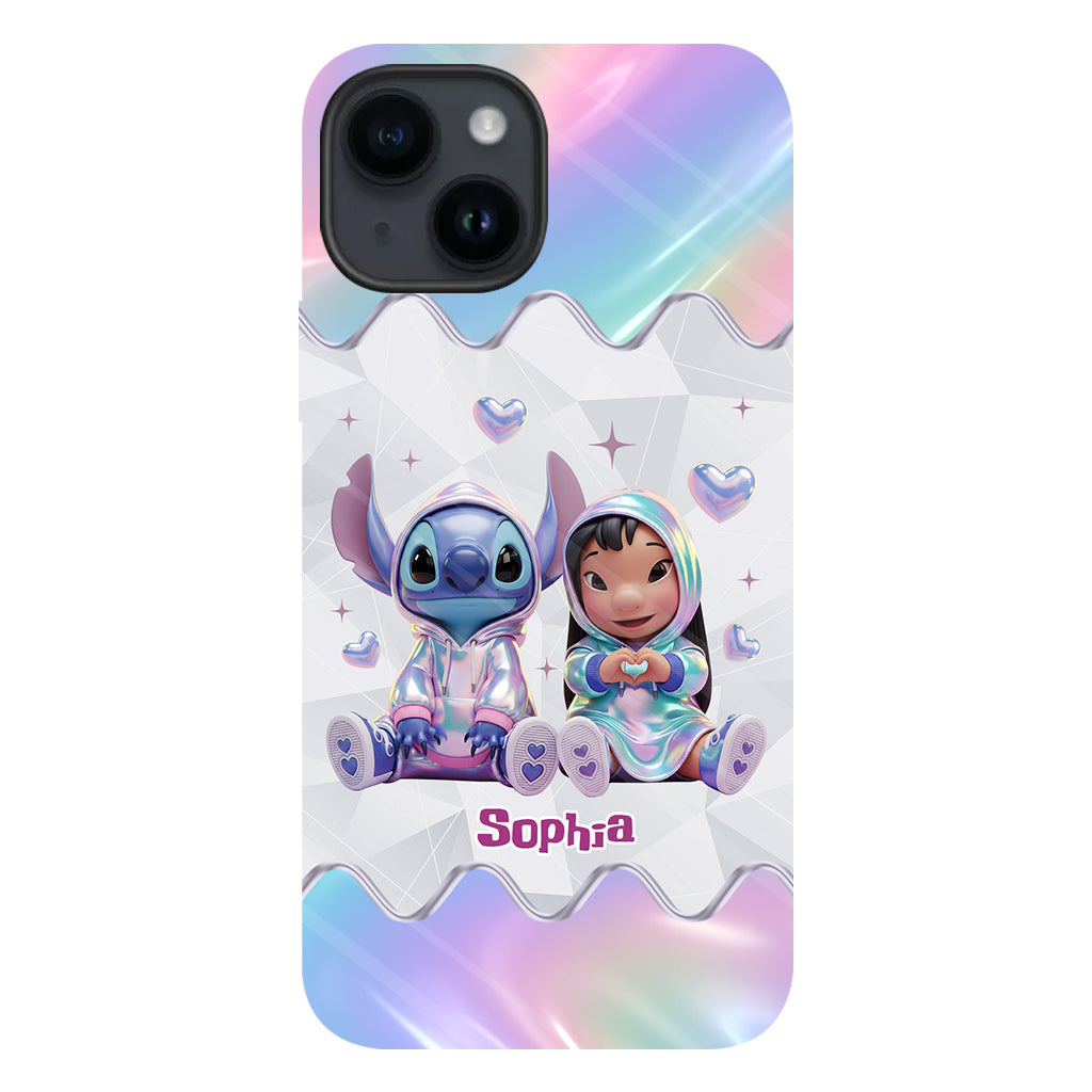 Hologram Ohana Monster - Personalized Ohana Full Print Phone Case