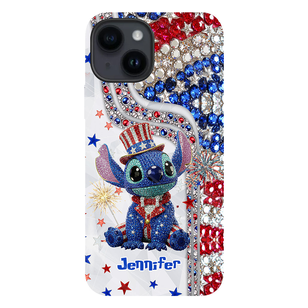 Red And White - Personalized Ohana Full Print Phone Case