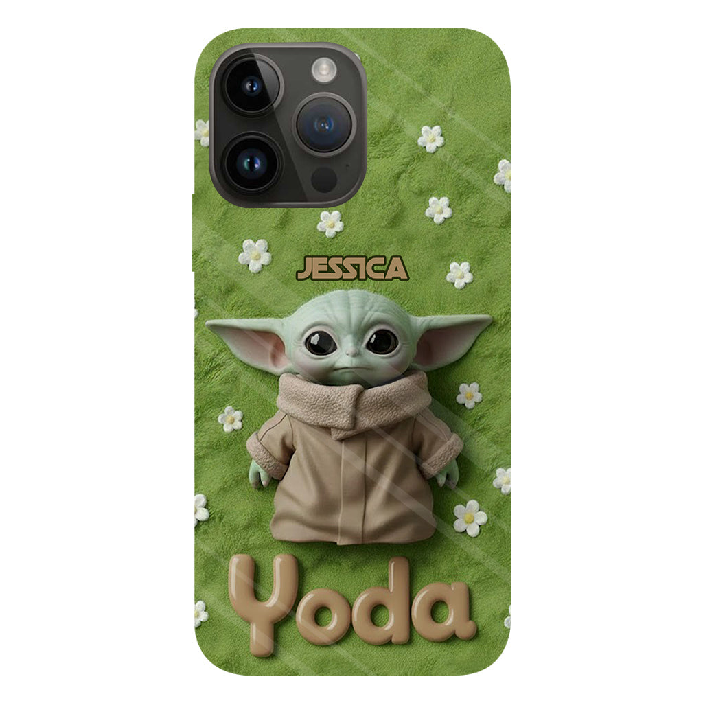 Cute Yoda - Personalized The Force Full Print Phone Case