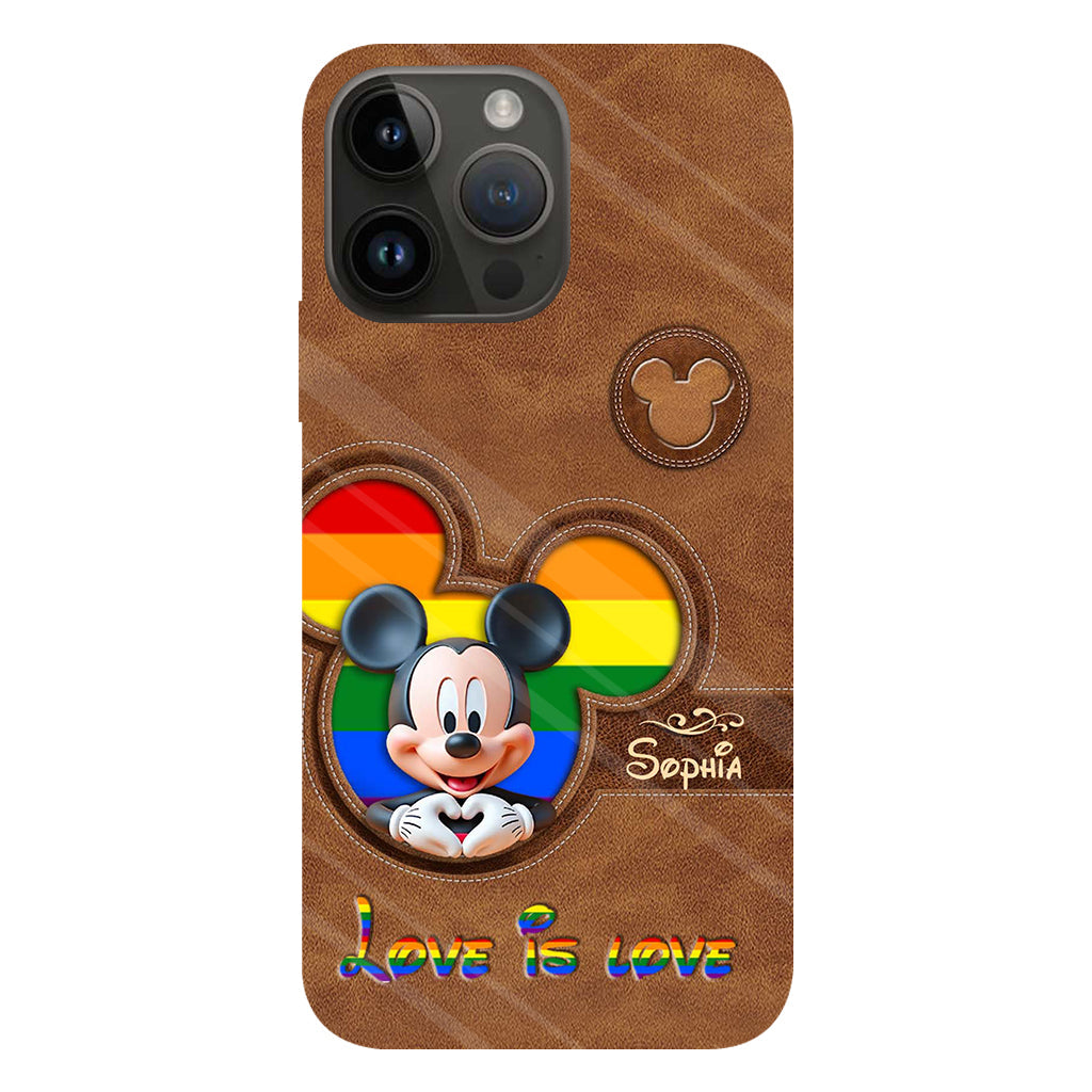Love Is Love - Personalized LGBT Support Full Print Phone Case