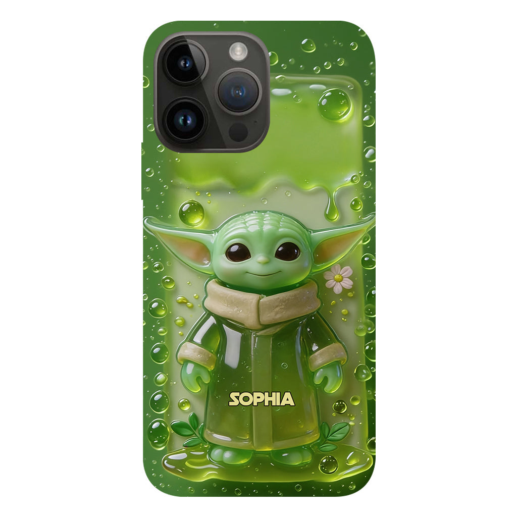 Jelly Green Baby - Personalized The Force Full Print Phone Case