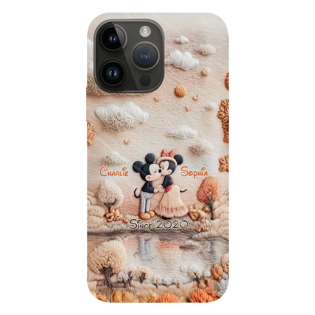 Magical Fall By The Lake - Personalized Mouse Full Print Phone Case