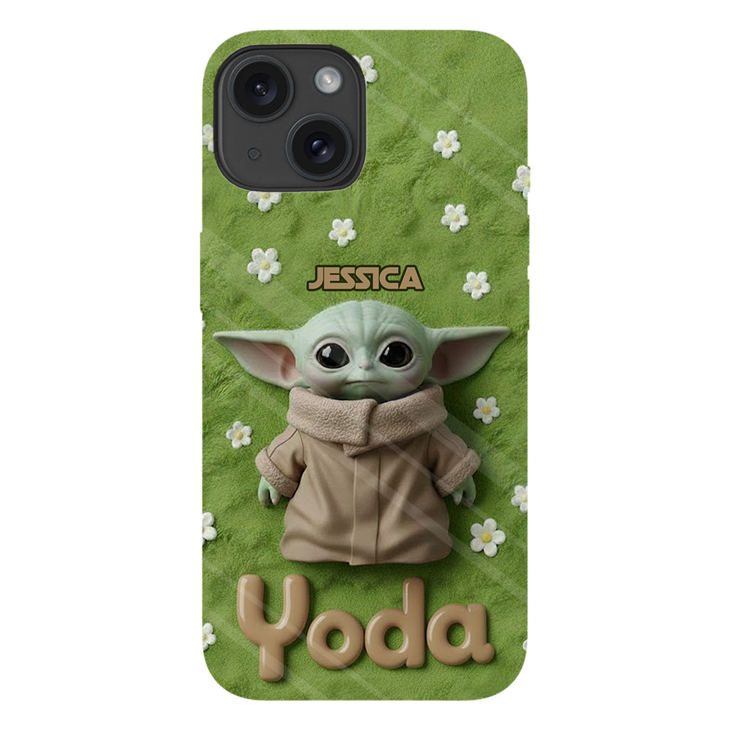 Cute Yoda - Personalized The Force Full Print Phone Case