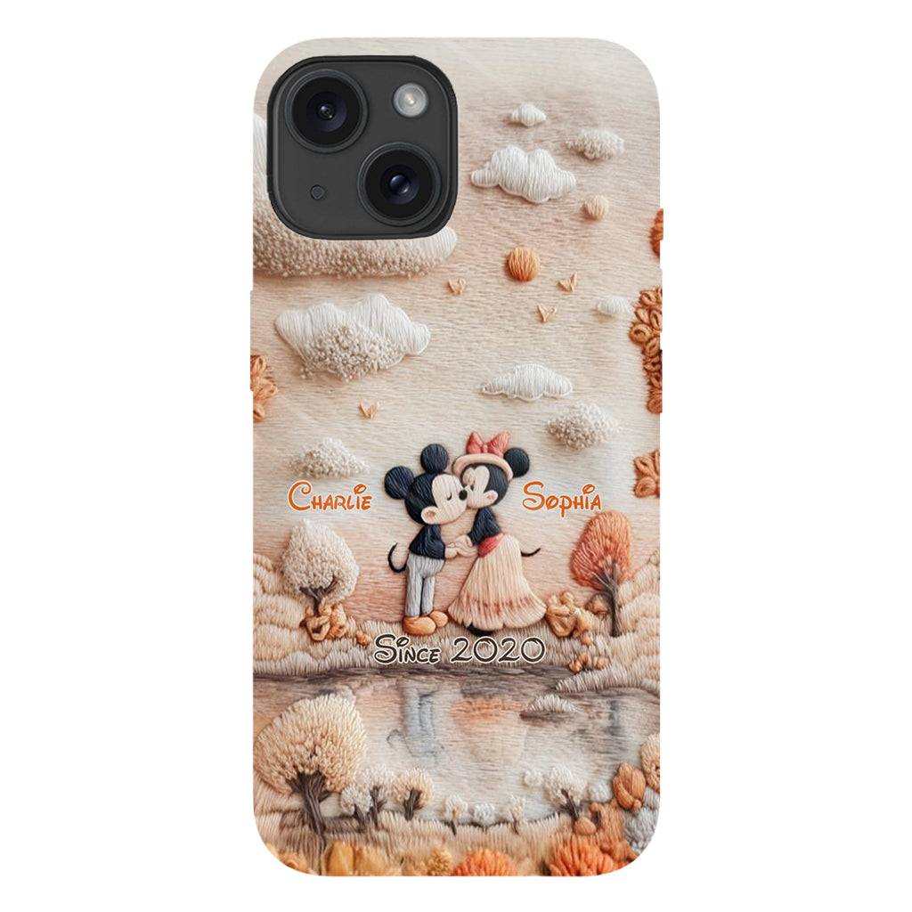 Magical Fall By The Lake - Personalized Mouse Full Print Phone Case