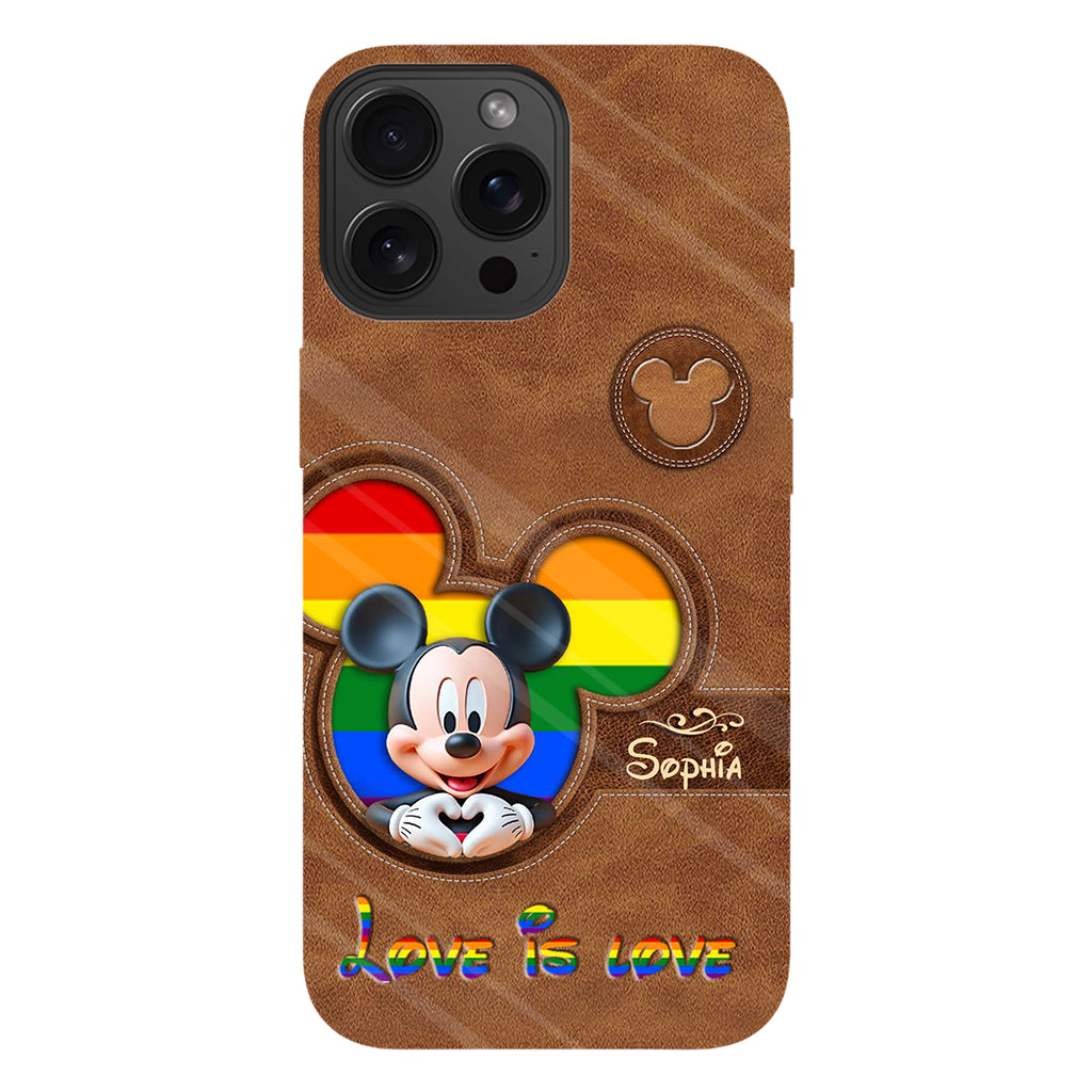 Love Is Love - Personalized LGBT Support Full Print Phone Case