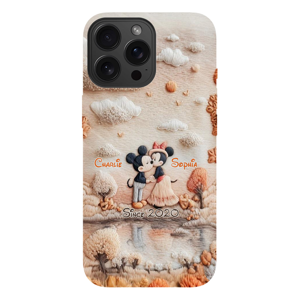Magical Fall By The Lake - Personalized Mouse Full Print Phone Case