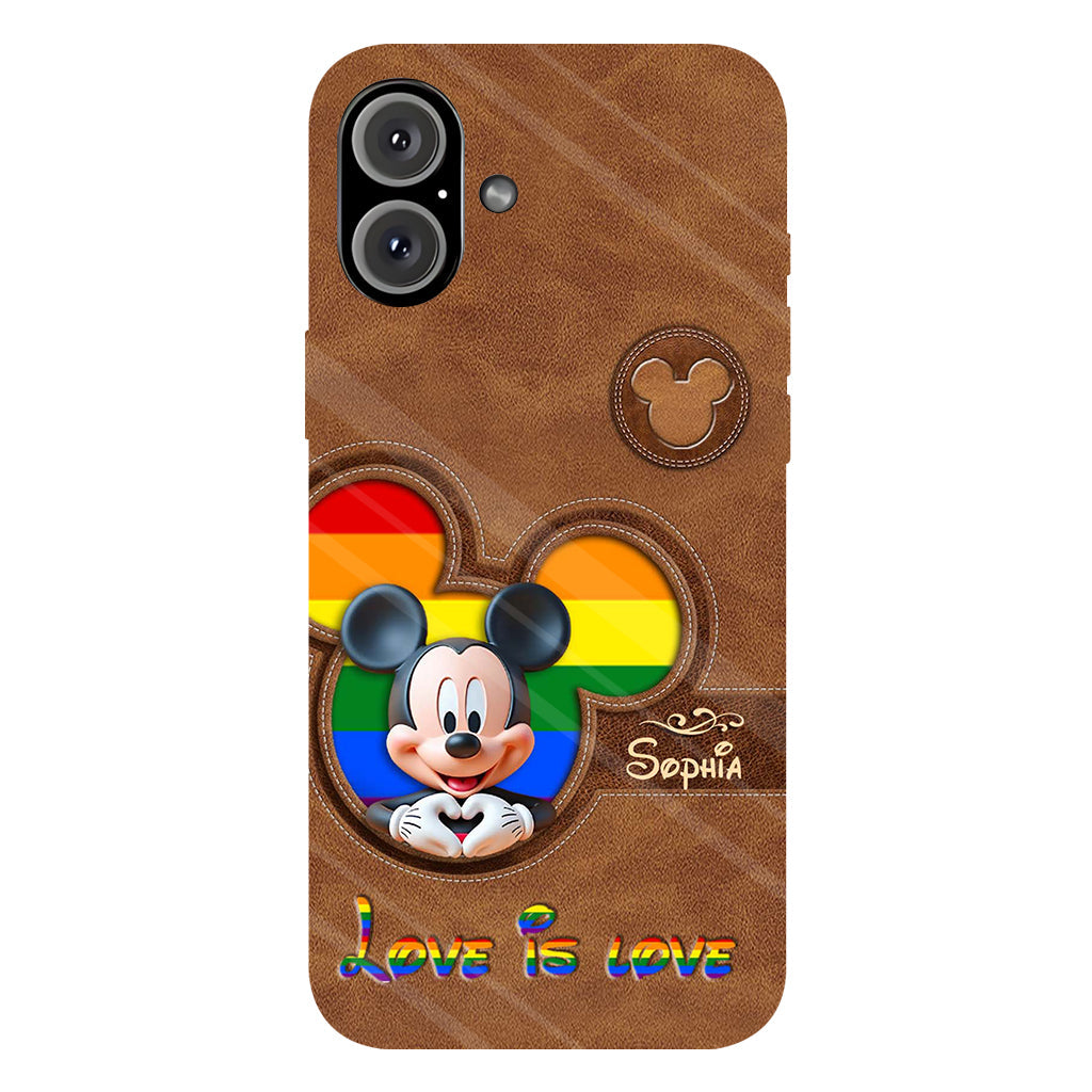 Love Is Love - Personalized LGBT Support Full Print Phone Case