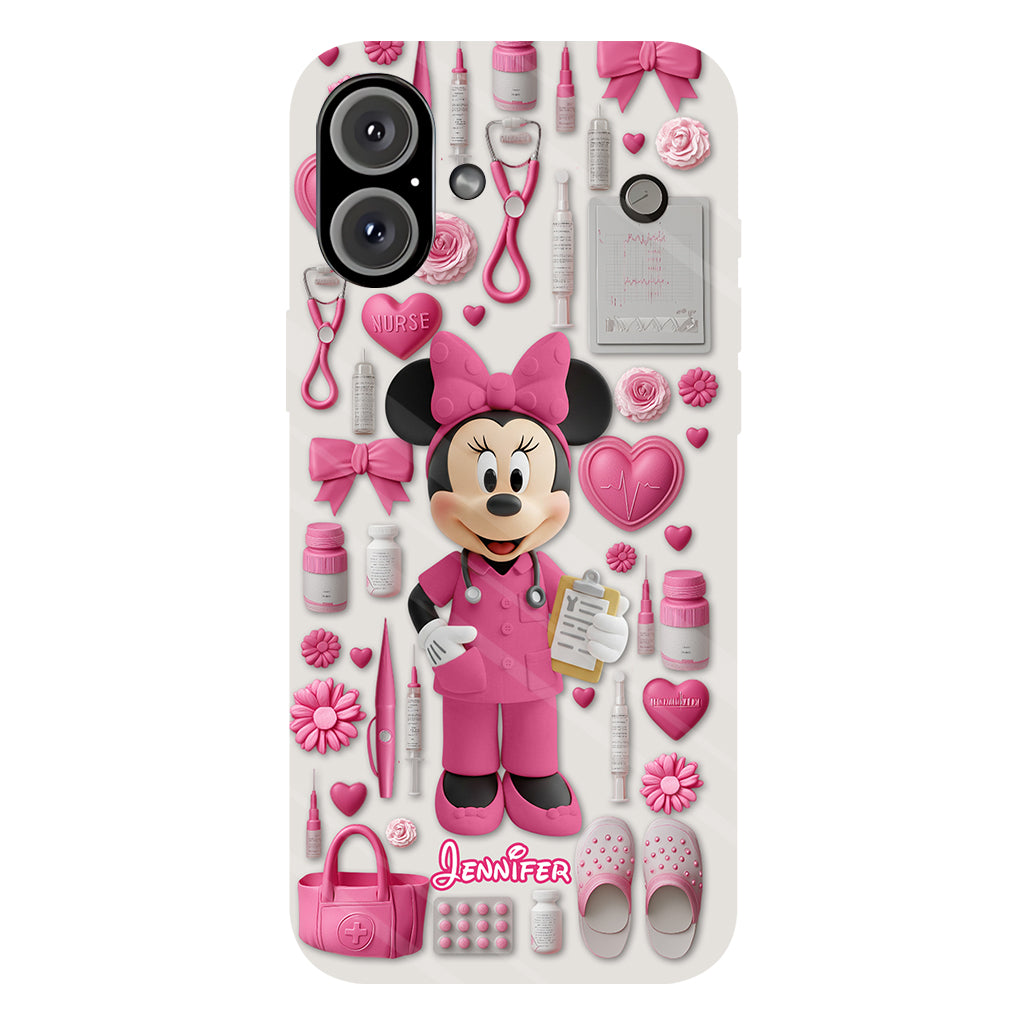 Nursing Is A Work Of Heart - Personalized Nurse Full Print Phone Case