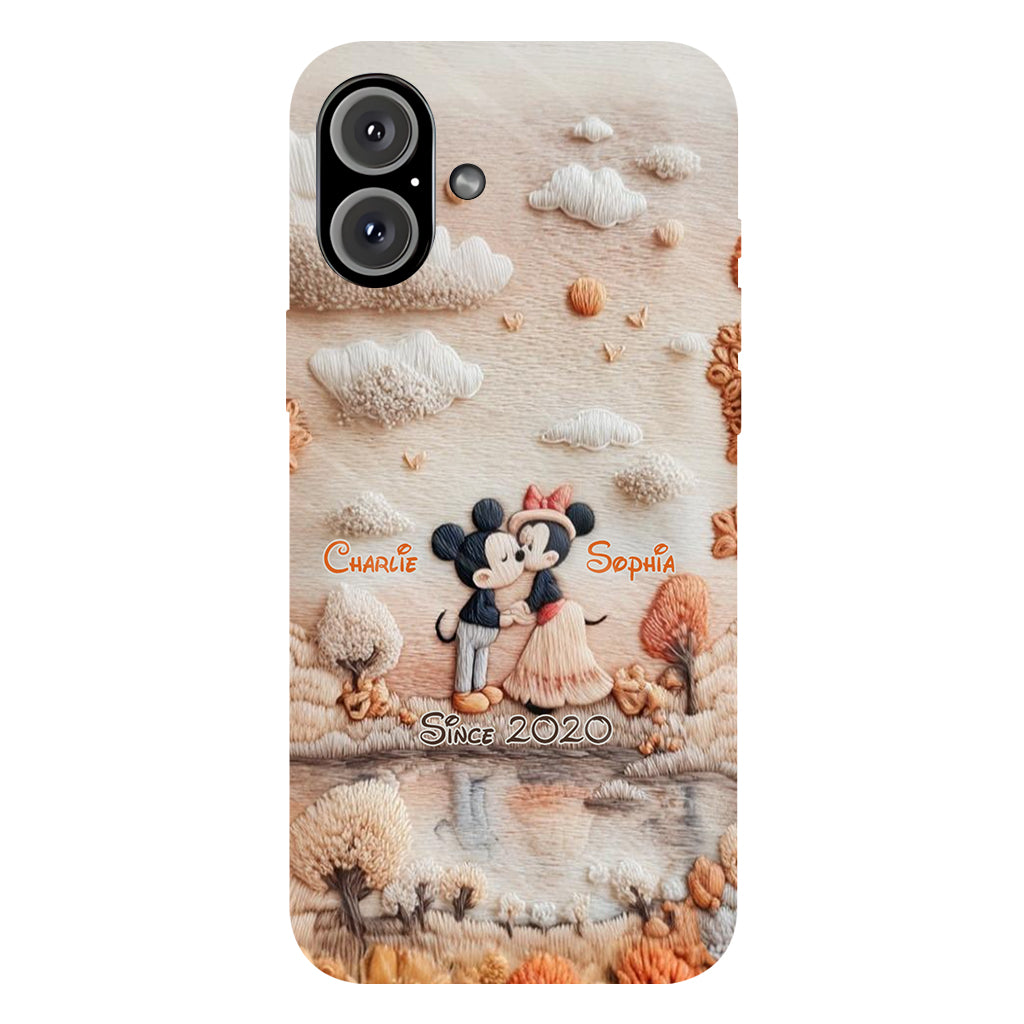 Magical Fall By The Lake - Personalized Mouse Full Print Phone Case