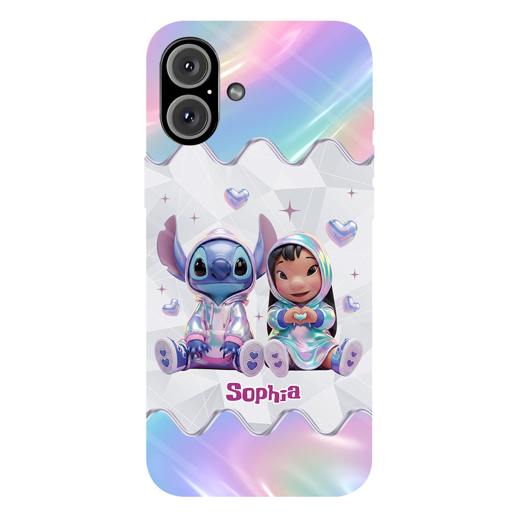 Hologram Ohana Monster - Personalized Ohana Full Print Phone Case