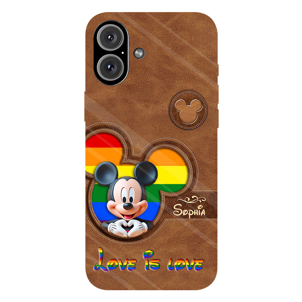 Love Is Love - Personalized LGBT Support Full Print Phone Case