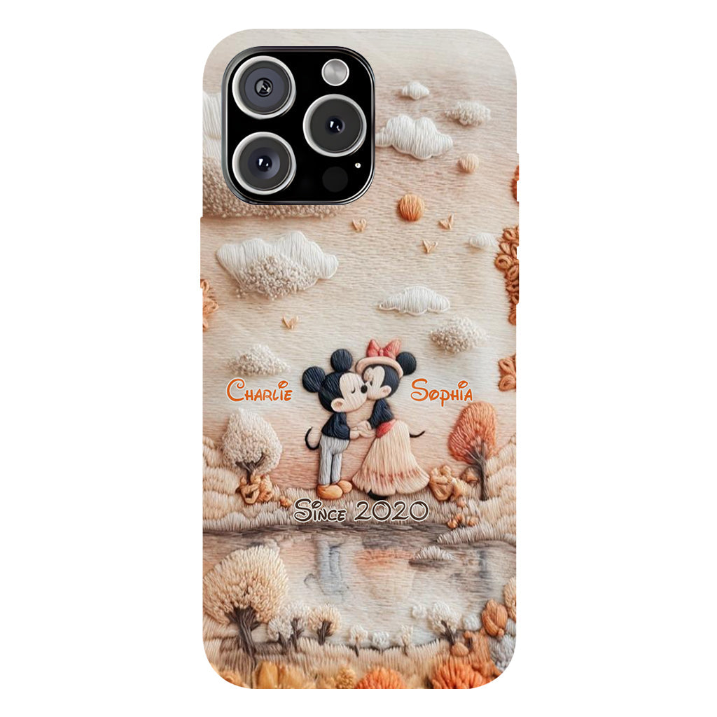 Magical Fall By The Lake - Personalized Mouse Full Print Phone Case