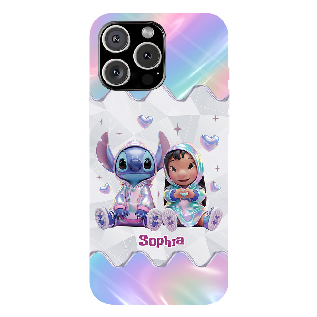 Hologram Ohana Monster - Personalized Ohana Full Print Phone Case