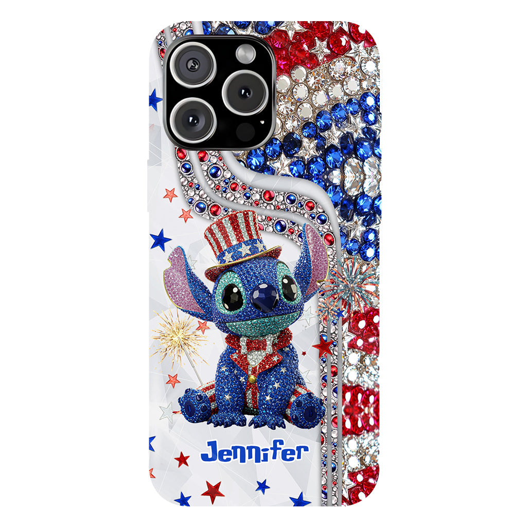 Red And White - Personalized Ohana Full Print Phone Case